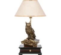 Настольный светильник BOGACHO Ученый филин бронзового цвета СБ-15/Б/Молоко