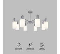 Потолочный светильник Eurosvet 70160 8 хром a057110