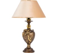 Настольный светильник BOGACHO Флер де Лис бронзового цвета СБ-180/Б/Абрикос