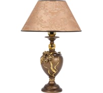 Настольный светильник BOGACHO Флер де Лис бронзового цвета СБ-180/Б/Каледония мокко