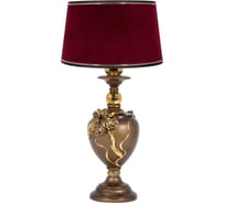 Настольный светильник BOGACHO Флер де Лис бронзового цвета СБ-180/Б/Конфети рубивайн