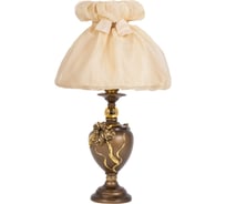 Настольный светильник BOGACHO Флер де Лис бронзового цвета СБ-180/Б/Мадлен жемчуг