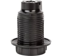 Патрон ЭРА Е14 с кольцом, бакелит, черный Б0044080