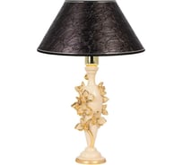 Настольный светильник BOGACHO Орхидея Лира кремового цвета СБ-186/АС/Глоси/Серебро