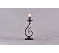 Настольная лампа РОССВЕТ 1*60Вт*E14 РС20944 BK/1T