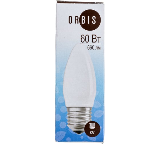 Лампа накаливания ORBIS CLAS B FR 60W 230V E27 10x10x1 NCE 4058118024018