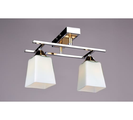 Светильник потолочный РОССВЕТ 2*60Вт*E27 РС16790 CR+FG/2C 1