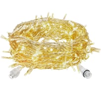 Электрогирлянда-конструктор VEGAS Бахрома 24V, 72 желтых LED ламп, 18 нитей, прозрачный провод 55010