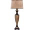 Настольный светильник BOGACHO Ваза ребристая бронзового цвета СБ-19/Б/Тюссо капучино 1