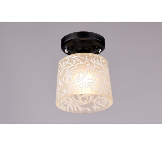 Потолочный светильник РОССВЕТ 1*60Вт*E27 РС20016 BK+CR/1C 1