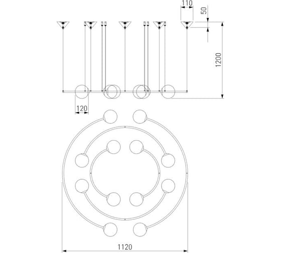 Подвесной светильник Bogate's 359 12 a057631