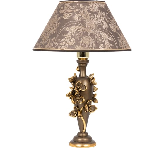 Настольный светильник BOGACHO Орхидея Лира бронзового цвета СБ-186/Б/Голдбраун 1