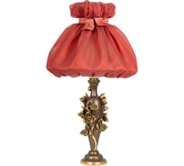 Настольный светильник BOGACHO Орхидея Лира бронзового цвета СБ-186/Б/Мадлен роза