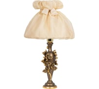 Настольный светильник BOGACHO Орхидея Лира бронзового цвета СБ-186/Б/Мадлен жемчуг