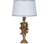 Настольный светильник BOGACHO Орхидея Лира бронзового цвета СБ-186/Б/Тюссо снег