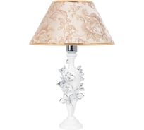 Настольный светильник BOGACHO Орхидея Лира белого цвета СБ-186/Бел/Каледония бискотти