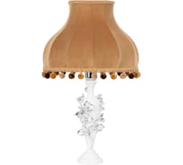 Настольный светильник BOGACHO Орхидея Лира белого цвета СБ-186/Бел/Классика поталь