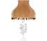 Настольный светильник BOGACHO Орхидея Лира белого цвета СБ-186/Бел/Классика поталь 1