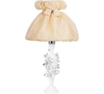 Настольный светильник BOGACHO Орхидея Лира белого цвета СБ-186/Бел/Мадлен жемчуг