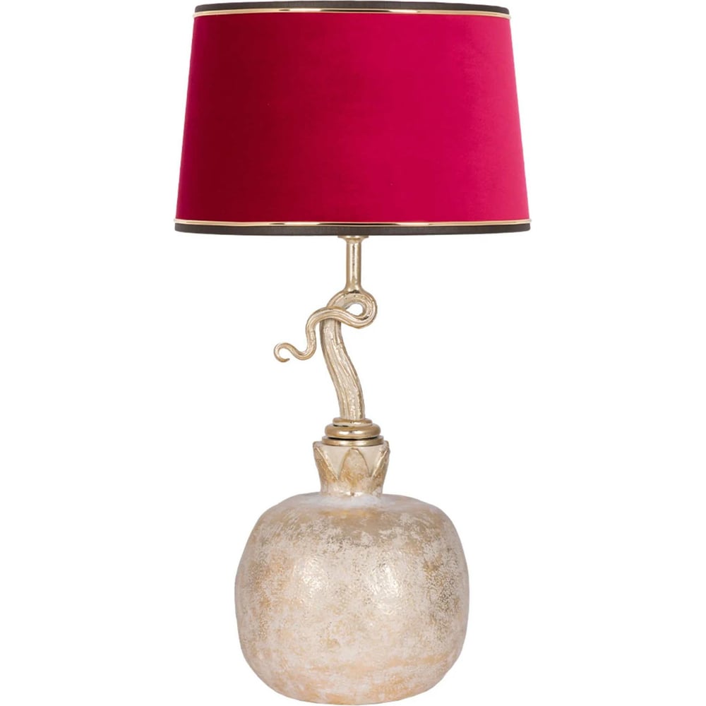 Настольный светильник BOGACHO Гранат бежевого цвета СБ-188/АС/Тюссо ...
