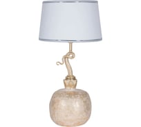 Настольный светильник BOGACHO Гранат бежевого цвета СБ-188/АС/Тюссо снег