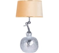 Настольный светильник BOGACHO Гранат серебристого цвета СБ-188/АСр/Тюссо беж