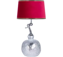 Настольный светильник BOGACHO Гранат серебристого цвета СБ-188/АСр/Тюссо амарант