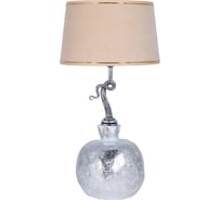 Настольный светильник BOGACHO Гранат серебристого цвета СБ-188/АСр/Конфети айвори