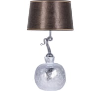 Настольный светильник BOGACHO Гранат серебристого цвета СБ-188/АСр/Тюссо шоколад