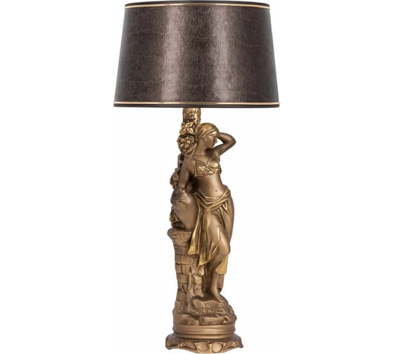 Настольный светильник BOGACHO Девушка с кувшином бронзового цвета СБ-4/Б/Тюссо шоколад 1