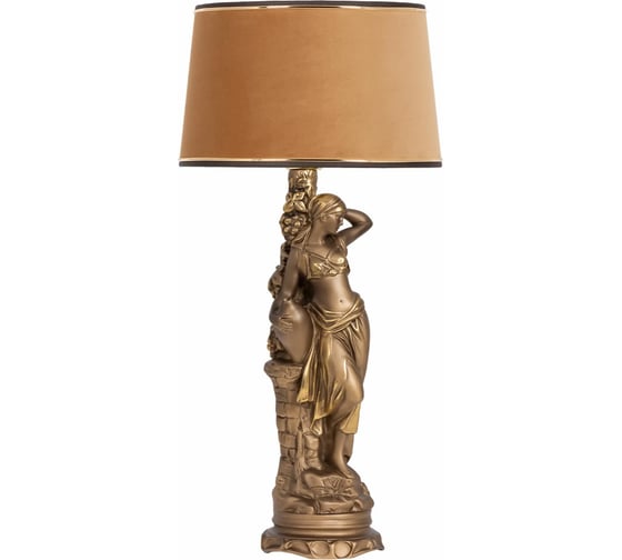 Настольный светильник BOGACHO Девушка с кувшином бронзового цвета СБ-4/Б/Тюссо поталь 1