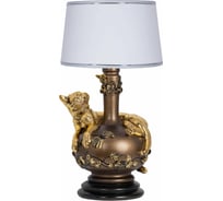 Настольный светильник BOGACHO Агнесса бронзового цвета СБ-71/Б/Тюссо снег