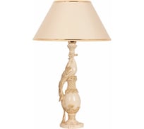 Настольный светильник BOGACHO Павлин бежевого цвета СБ-75/АС/Крем