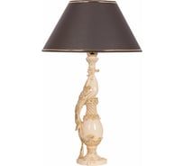 Настольный светильник BOGACHO Павлин бежевого цвета СБ-75/АС/Мокко