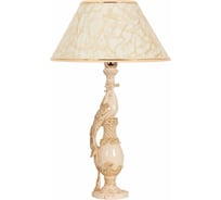 Настольный светильник BOGACHO Павлин бежевого цвета СБ-75/АС/Пластик