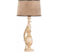 Настольный светильник BOGACHO Павлин бежевого цвета СБ-75/АС/Тюссо капучино