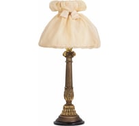 Настольный светильник BOGACHO Колонна испанская бронзового цвета СБ-9/Б/Мадлен жемчуг