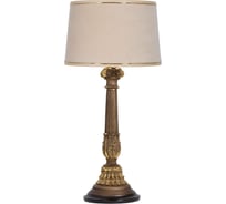 Настольный светильник BOGACHO Колонна испанская бронзового цвета СБ-9/Б/Конфети айвори