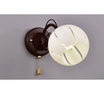 Бра РОССВЕТ 1х60ВтхE27 РС21199 BRN+FG/1W