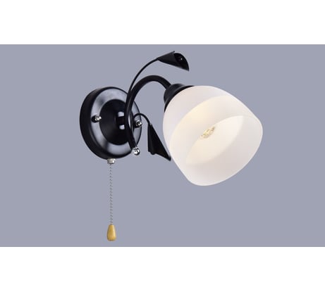 Бра РОССВЕТ 1х60ВтхE27 РС21886 BK+CR/1W