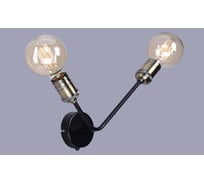 Бра РОССВЕТ 2х60ВтхE27 РС21603 BK/2W