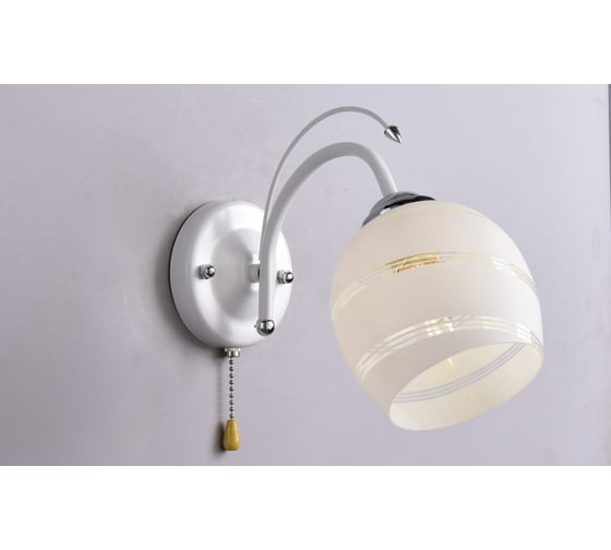 Бра РОССВЕТ 1х60ВтхE27 РС21631 WT/1W