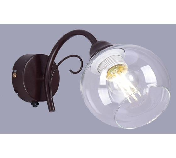 Бра РОССВЕТ 1х60ВтхE27 РС21930 BRN/1W 1