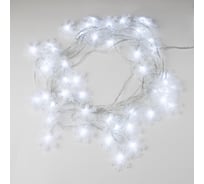 Светодиодная гирлянда Uniel Снежинки-2 ULD-S0500-050/DTA WHITE, IP20, SNOWFLAKES-2 UL-00007196