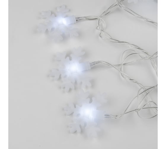 Светодиодная гирлянда Uniel Снежинки-2 ULD-S0500-050/DTA WHITE, IP20, SNOWFLAKES-2 UL-00007196
