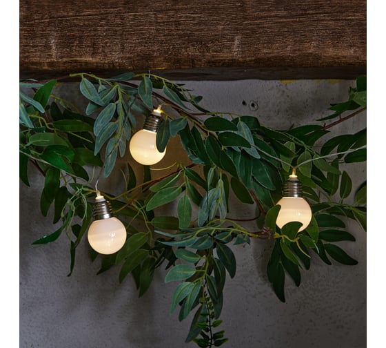 Светодиодная гирлянда на батарейках Uniel Лампочки ULD-S1800-010/STB/3AA WARM WHITE, IP20, BULBS UL-00008421
