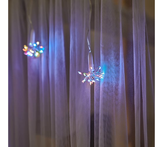 Светодиодная гирлянда Uniel Звезда ULD-S0250-200/STA MULTI, IP44, STARBURST UL-00008565
