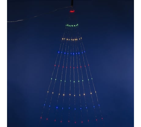 Светодиодная гирлянда Uniel Лучи росы ULD-E0200-200/STA MULTI, IP44 UL-00007284