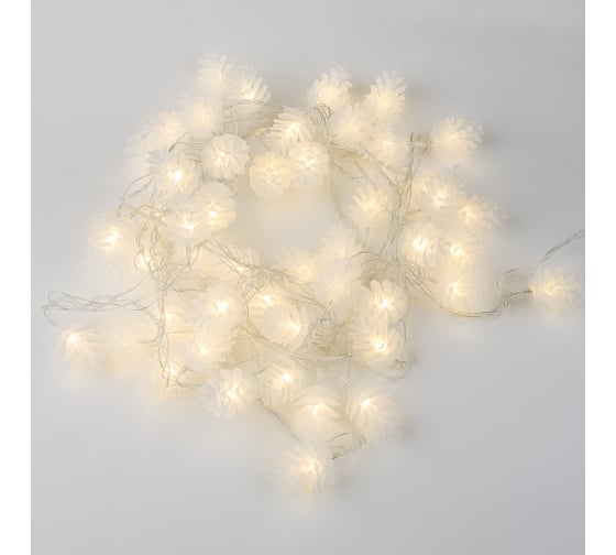 Светодиодная гирлянда Uniel Шишки ULD-S0500-050/DTA WARM WHITE, IP20, PINE CONES UL-00007192