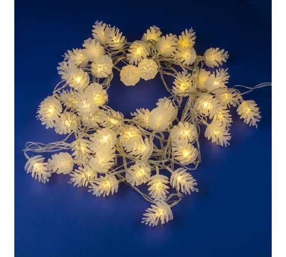 Светодиодная гирлянда Uniel Шишки ULD-S0500-050/DTA WARM WHITE, IP20, PINE CONES UL-00007192